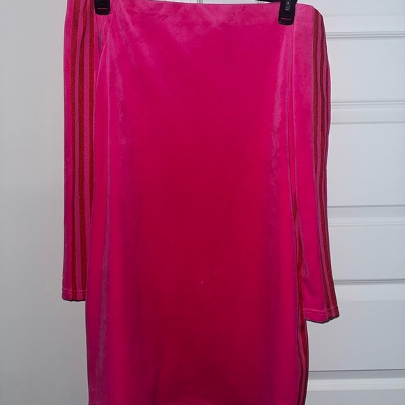 Adidas Ivy Park Hot Pink Midi Dress - Picture 2 of 5